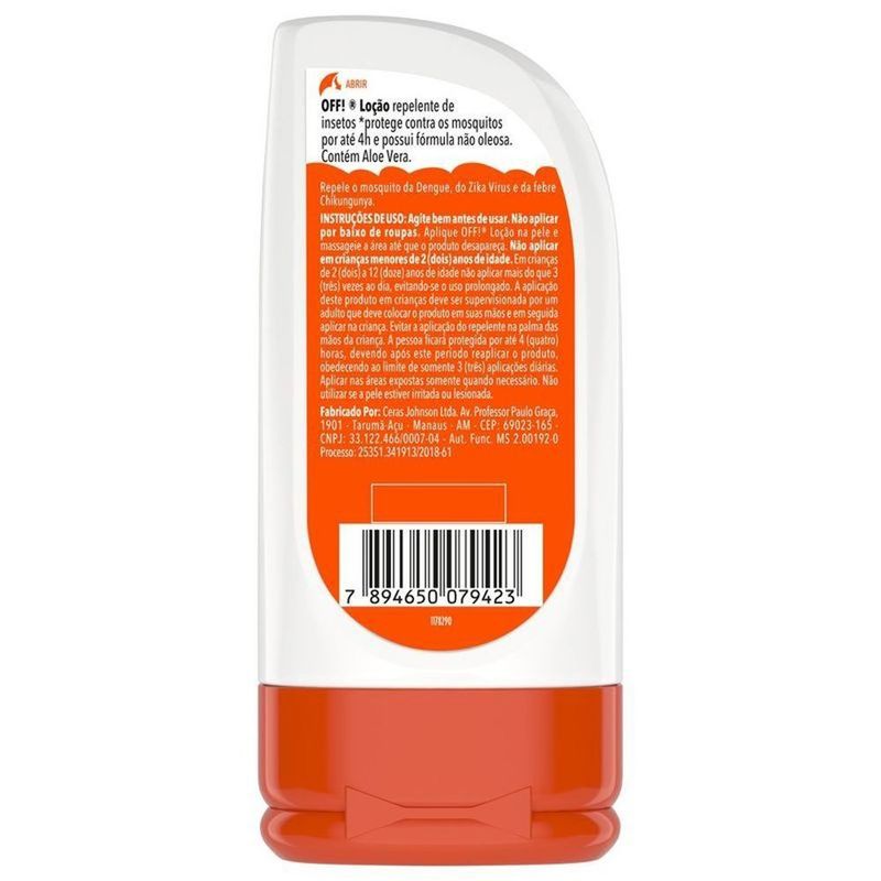 repelente loção off family 100ml