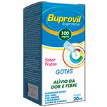 buprovil ibuprofeno 100mg/ml 20ml suspensão gotas sabor frutas multilab