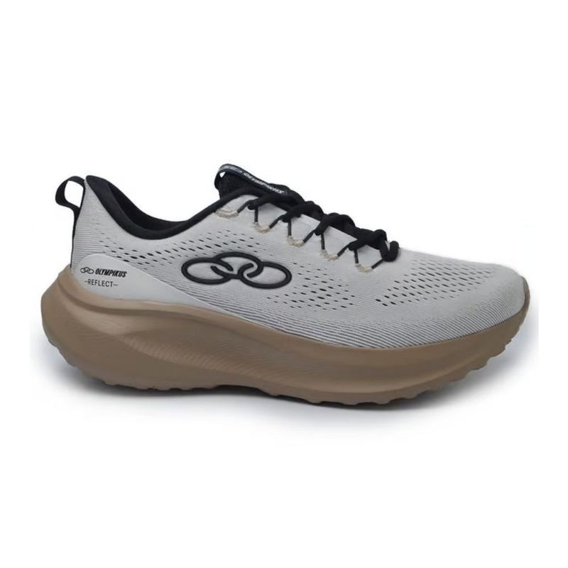 tênis esportivo masculino n°42 olympikus reflect branco e preto (mp)