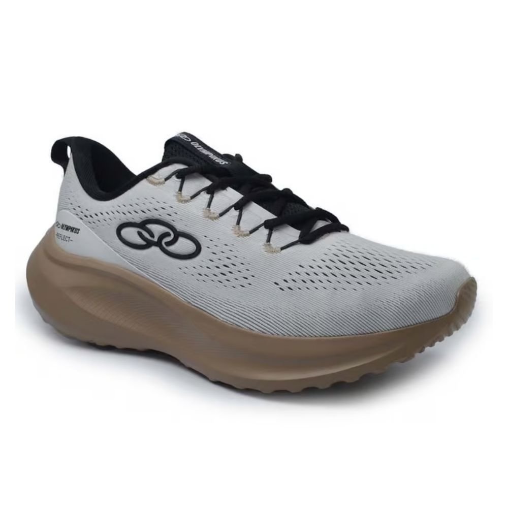 Tênis Esportivo Masculino n°42 Olympikus Reflect Branco e Preto