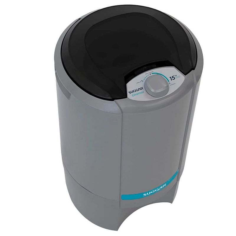 centrífuga de roupas suggar 15kg 127v ct1501pr prata (mp)