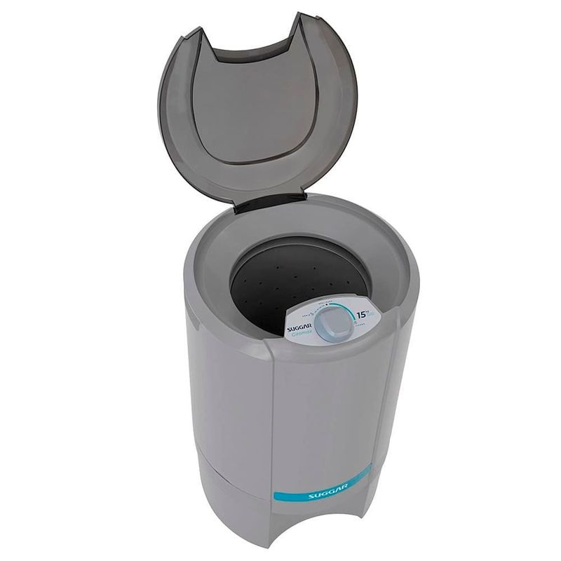 centrífuga de roupas suggar 15kg 127v ct1501pr prata (mp)