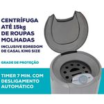 centrífuga de roupas suggar 15kg 127v ct1501pr prata (mp)