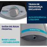centrífuga de roupas suggar 15kg 127v ct1501pr prata (mp)