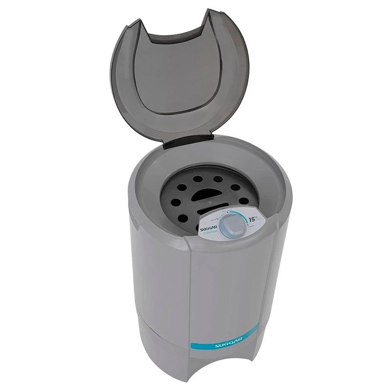 centrífuga de roupas suggar 15kg 127v ct1501pr prata (mp)
