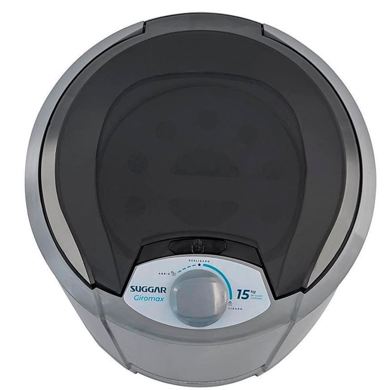 centrífuga de roupas suggar 15kg 127v ct1501pr prata (mp)