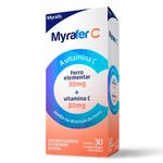 suplemento alimentar myrafer c 30mg + 80mg 30 comprimidos myralis pharma