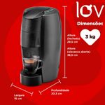 cafeteira expresso três corações lov basic 127v - preta