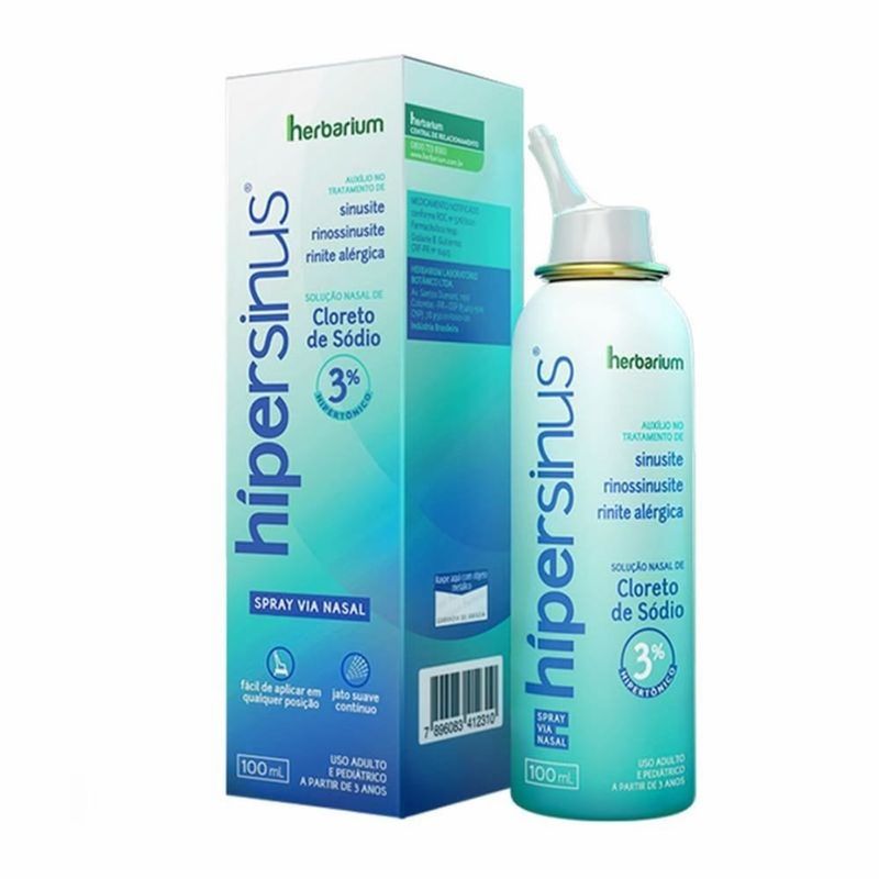 hipersinus 3% spray via nasal 100ml herbarium