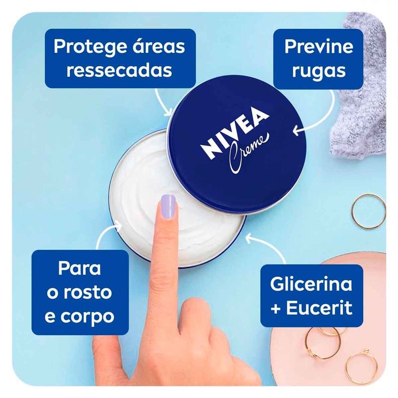 creme hidratante nivea lata 56g