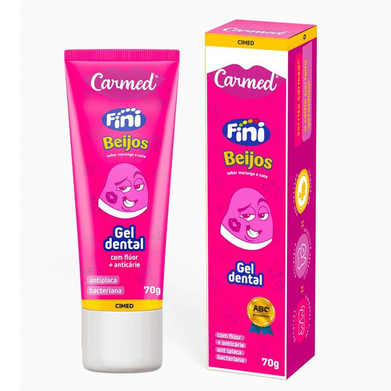 gel dental carmed fini beijos 70g