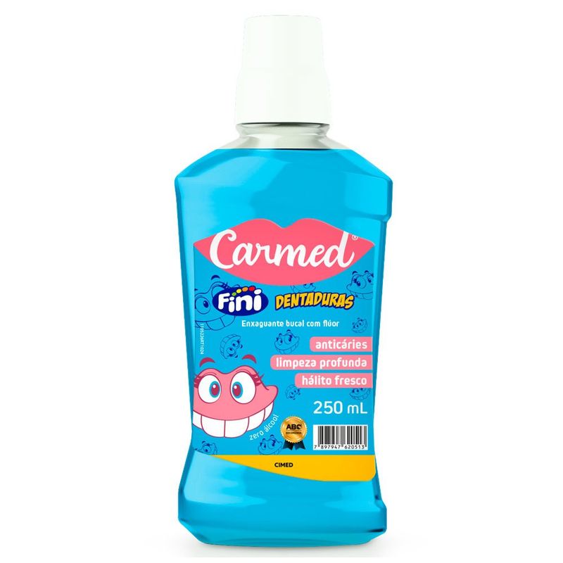 exaguante bucal carmed fini dentadura 250ml