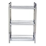 escorredor de louças brinox capacidade 60 pratos aço inox 80cm 2099/260 (mp)