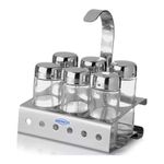 porta condimentos brinox 7 peças parma aço inox 1565/100 (mp)