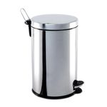 lixeira com pedal brinox 5 litros em aço inox 3040/202 (mp)