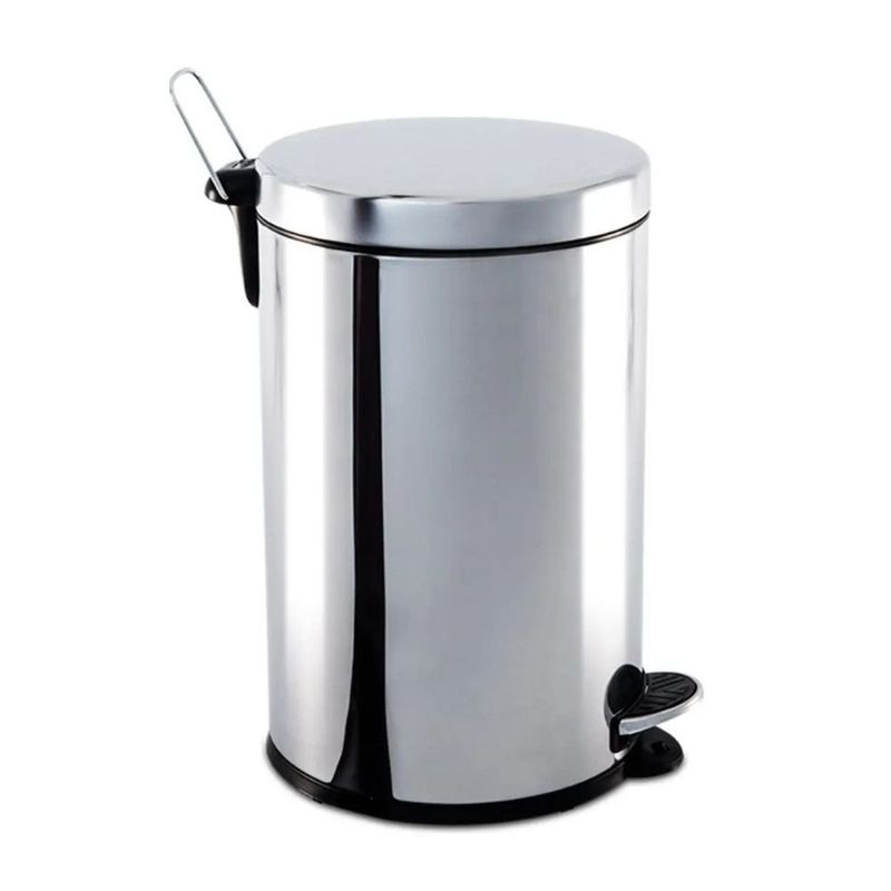 lixeira com pedal brinox 5 litros em aço inox 3040/202 (mp)