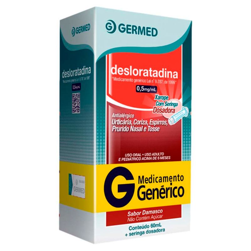 desloratadina 0,5mg/ml 60ml xarope germed