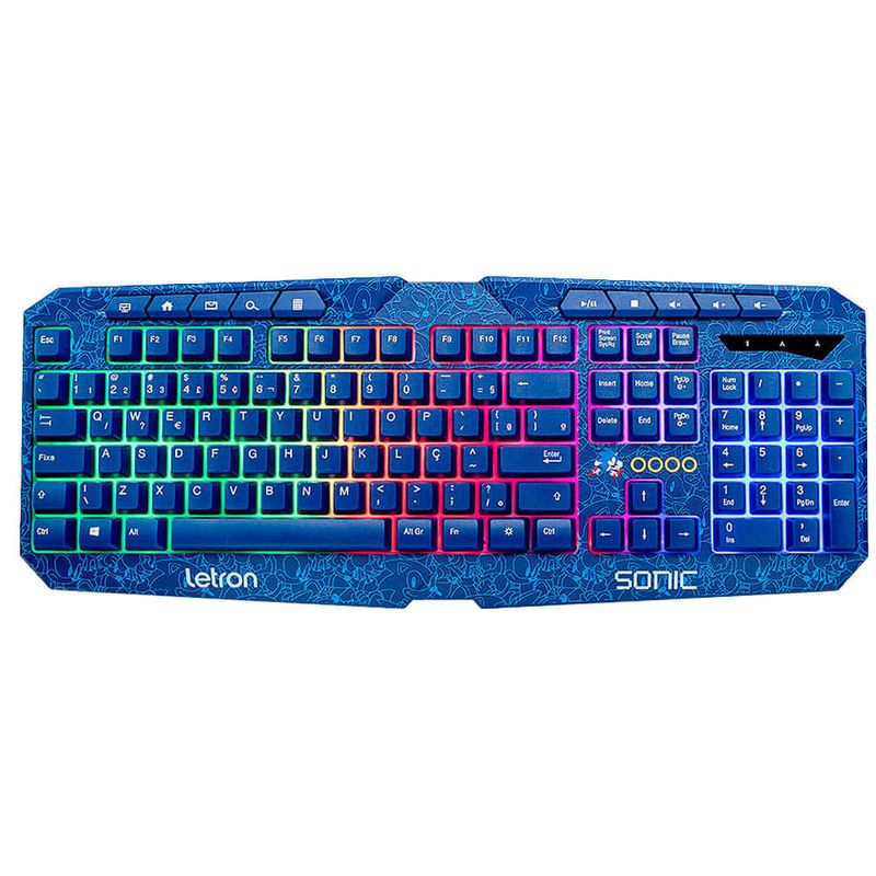 teclado gamer usb letron sonic led (mp)