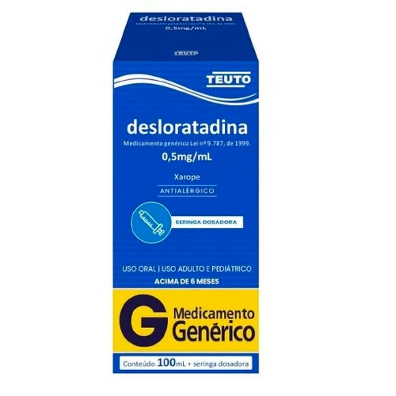 desloratadina 0,5mg/ml 100ml xarope teuto