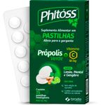 phitoss alívio para garganta vitamina c 50mg 15 pastilhas mastigáveis limão mentol gengibre brasterápica