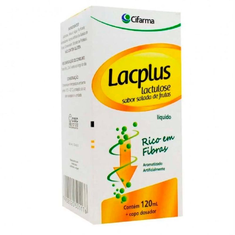 lacplus lactulose 667mg/ml 120ml xarope regulador intestinal sabor salada de frutas cifarma