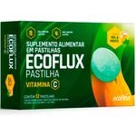 ecoflux vitamina c 12 pastilhas sabor mel e menta ecofitus