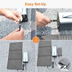 painel solar portátil 30w dobrável 18v à prova d'água preto a-bi