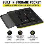 carregador solar portátil snjack 40w dobrável etfe ip67 usbc pd30 preto a-bi