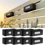 luzes de parde solar siatom 8 pack ip44 à prova d'água branco quente a-bi