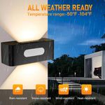 luzes de parde solar siatom 8 pack ip44 à prova d'água branco quente a-bi