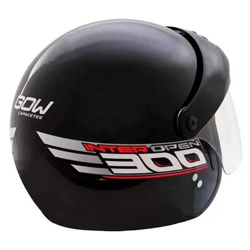 capacete gow interlagos open 300 preto 58 238454 (mp)