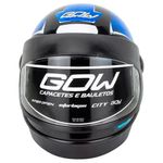 capacete gow interlagos preto e azul 56 (mp)