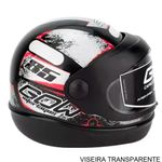 capacete gow interlagos preto e prata 56 (mp)