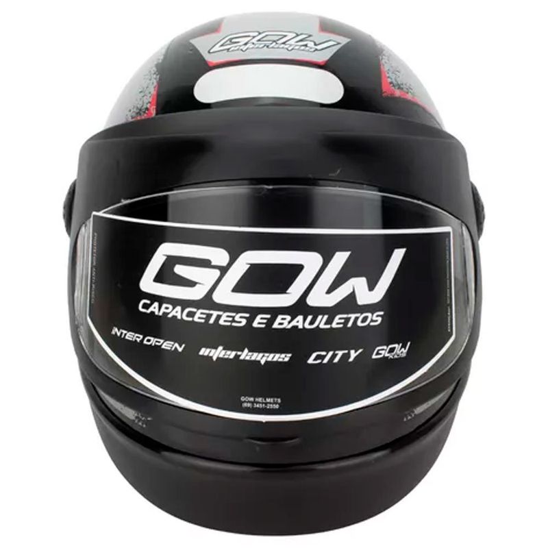 capacete gow interlagos preto e prata 56 (mp)