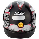 capacete gow interlagos preto e prata 56 (mp)