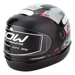 capacete gow interlagos preto e prata 56 (mp)