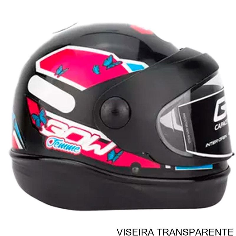capacete gow interlagos preto 60 (mp)