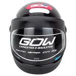 capacete gow interlagos preto 60 (mp)
