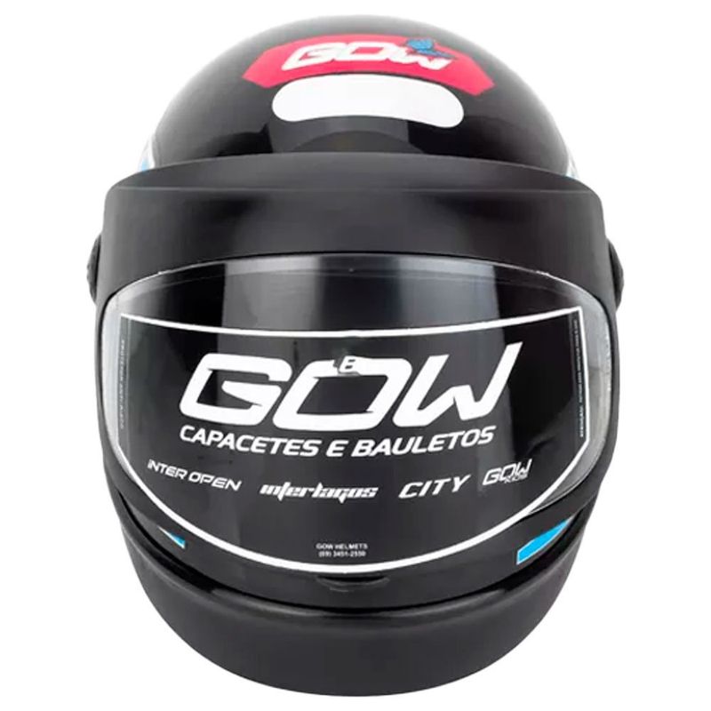 capacete gow interlagos preto 60 (mp)