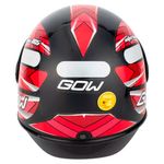 capacete gow interlagos preto e vermelho 62 (mp)