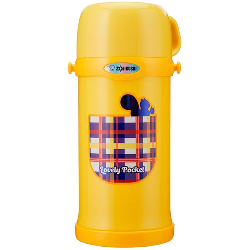garrafa térmica infantil zojirushi 600ml yellow sc-mc60ya (mp)