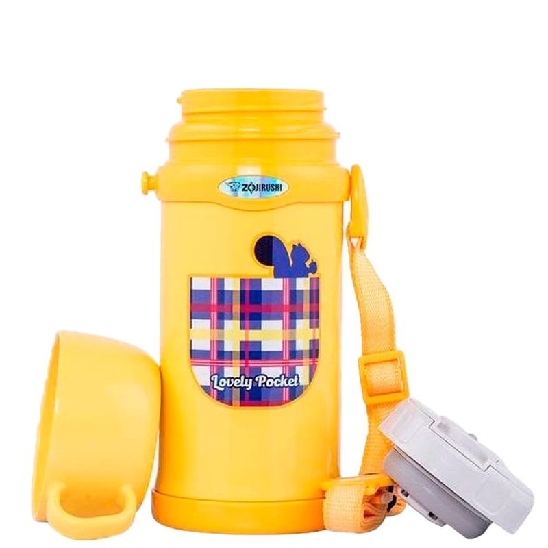 garrafa térmica infantil zojirushi 600ml yellow sc-mc60ya (mp)