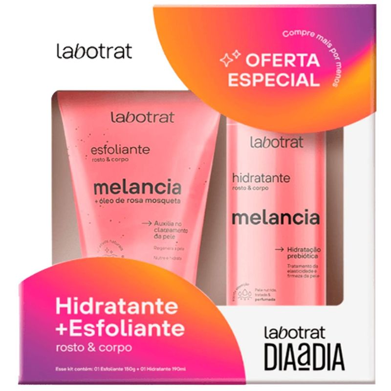kit esfoliante + hidratante labotrat melancia 150/190ml (mp)