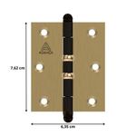 dobradiça pino bola e anel aliança 3"x2.1/2" 81500a bronze latonado (mp)