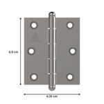 dobradiça pino bola aliança 3.1/2"x2.1/2" (1,50) 81500b niquelado (mp)