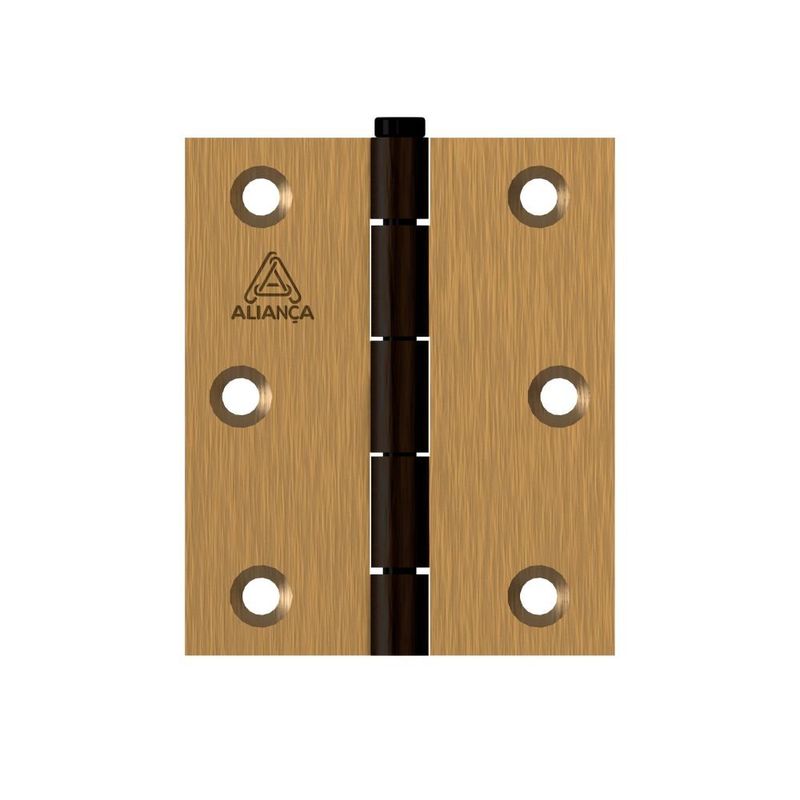 dobradiça pino reversível aliança 3"x2.1/2 (1,50) 81500c bronze latonado (mp)