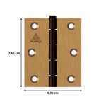 dobradiça pino reversível aliança 3"x2.1/2 (1,50) 81500c bronze latonado (mp)