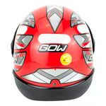 capacete gow interlagos vermelho e prata 56 (mp)