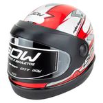 capacete gow interlagos vermelho e prata 62 (mp)