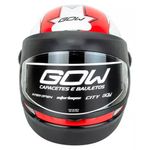 capacete gow interlagos vermelho e prata 62 (mp)